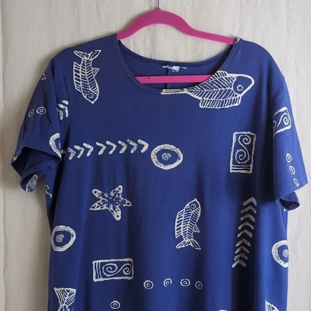 Langenlook Blue Dress Coconut Bay Large - Picture 2 of 6